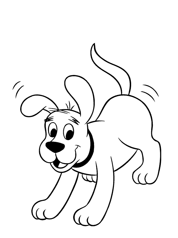 Clifford the Big Red Dog Coloring Pages Cartoons clifford 17 Printable 2020 1815 Coloring4free