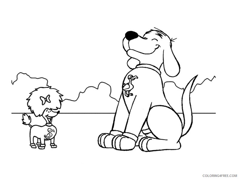 Clifford the Big Red Dog Coloring Pages Cartoons clifford 20 Printable 2020 1817 Coloring4free