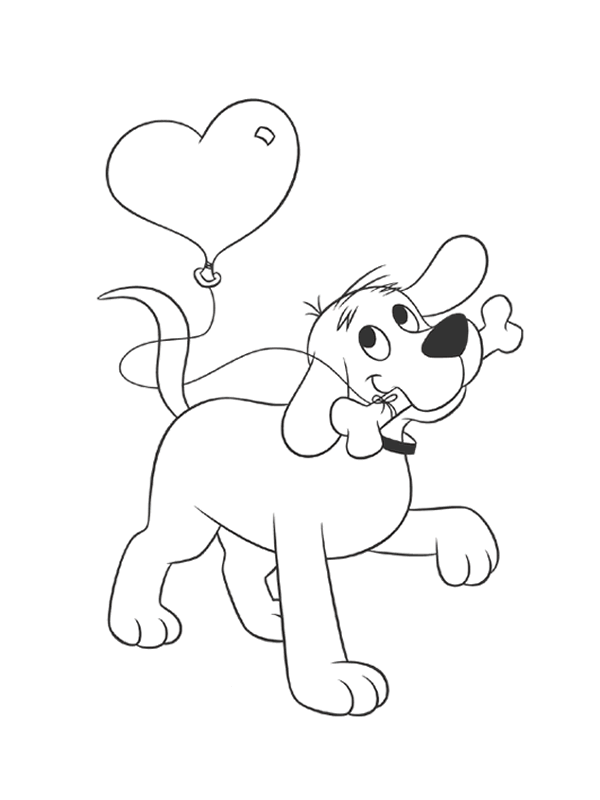 Clifford the Big Red Dog Coloring Pages Cartoons clifford 28 Printable 2020 1823 Coloring4free