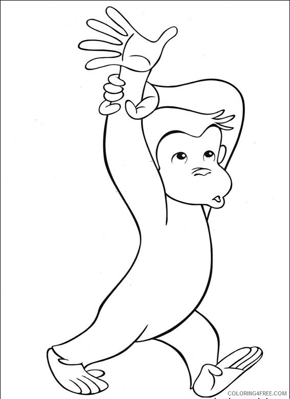 Curious George Coloring Pages Cartoons Color Curious George Printable 2020 1871 Coloring4free