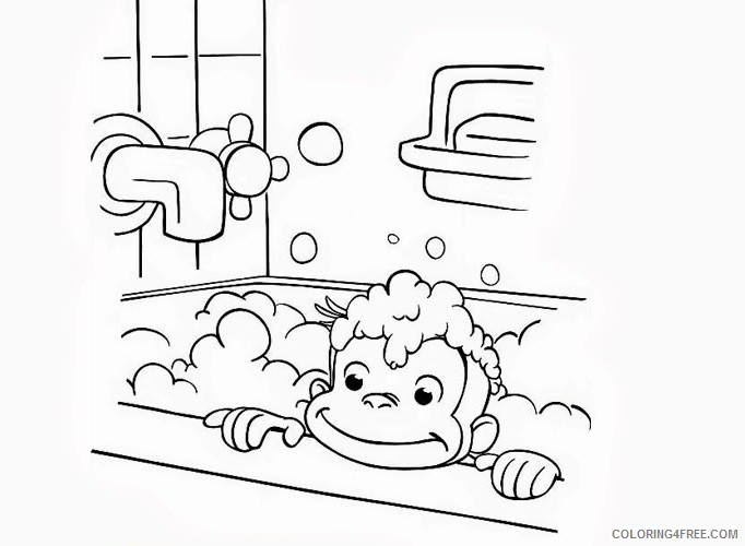 Curious George Coloring Pages Cartoons Curious George Free Printable 2020 1920 Coloring4free