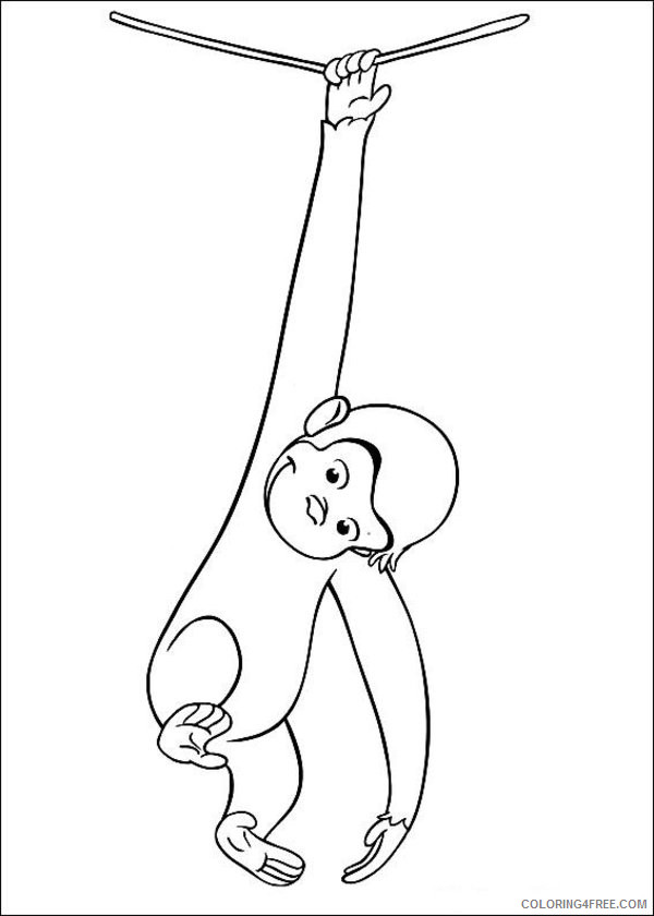 Curious George Coloring Pages Cartoons Curious George Free Printable 2020 1921 Coloring4free