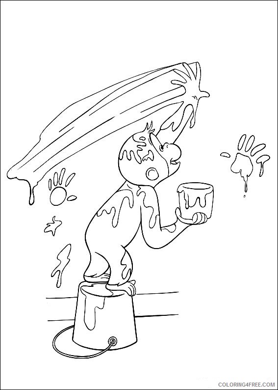 Curious George Coloring Pages Cartoons Curious George Online Printable 2020 1927 Coloring4free