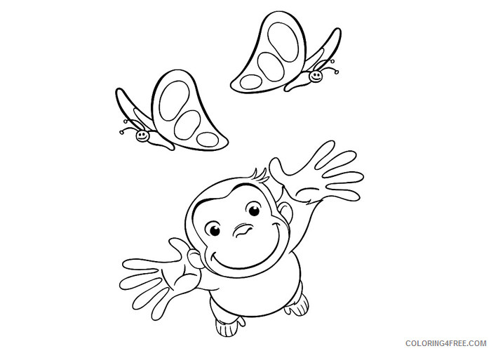 Curious George Coloring Pages Cartoons Curious George Printable 2020 1906 Coloring4free
