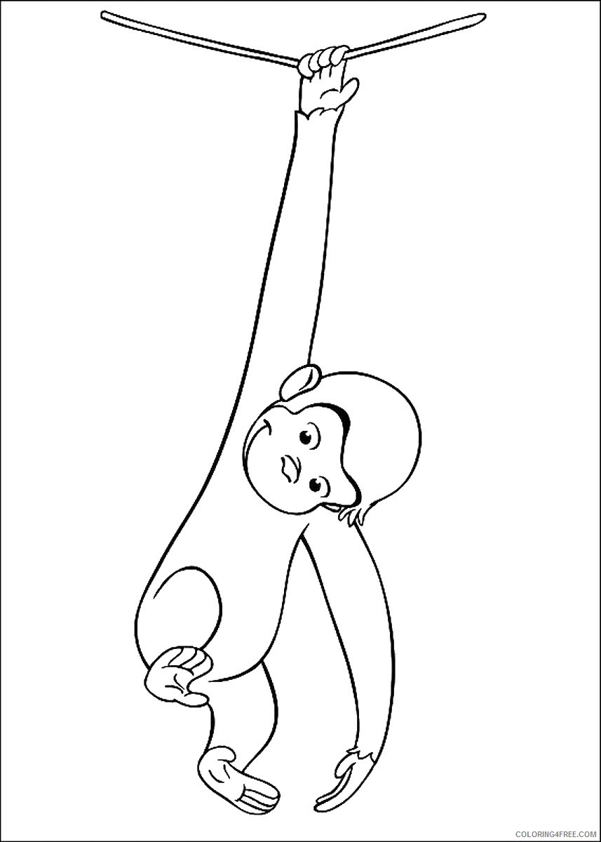 Curious George Coloring Pages Cartoons curious_george_cl19 Printable 2020 1885 Coloring4free