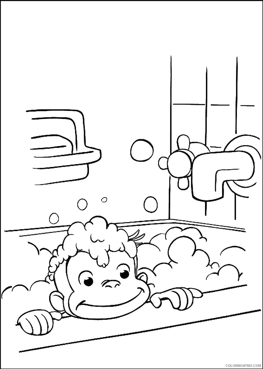 Curious George Coloring Pages Cartoons curious_george_cl23 Printable 2020 1889 Coloring4free