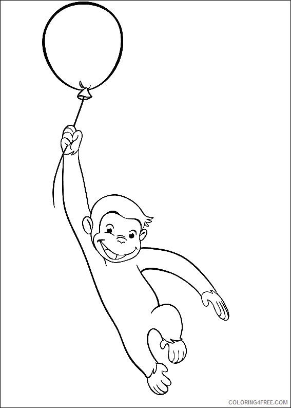 Curious George Coloring Pages Cartoons curious_george_cl30 Printable 2020 1896 Coloring4free