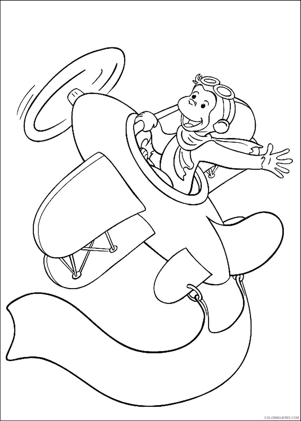 Curious George Coloring Pages Cartoons curious_george_cl31 Printable 2020 1897 Coloring4free