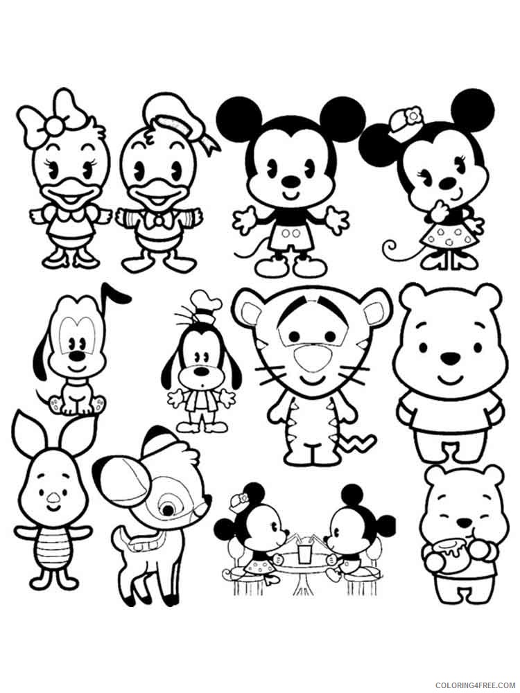 Cute Disney Coloring Pages Cartoons cute disney 16 Printable 2020 1965 Coloring4free