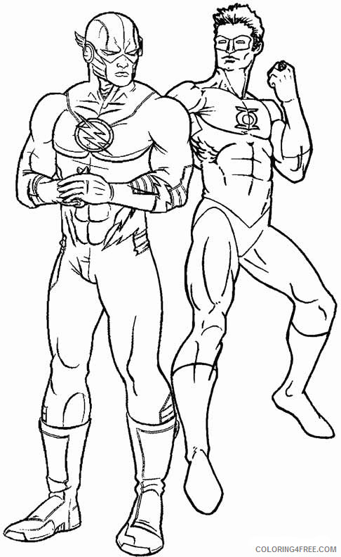 DC Comics Flash Coloring Pages Superheroes Printable 2020 Coloring4free