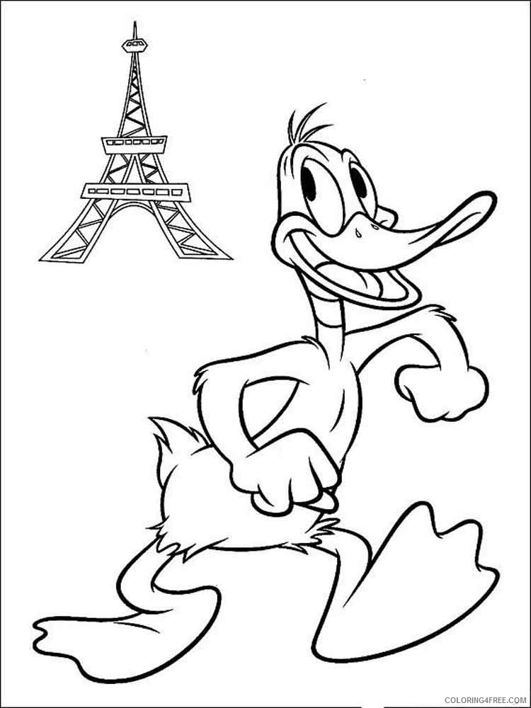 Daffy Duck Coloring Pages Cartoons daffy duck 12 Printable 2020 1977 Coloring4free