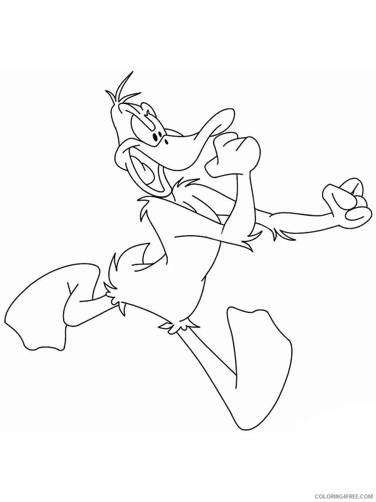 Daffy Duck Coloring Pages Cartoons daffy duck 4 Printable 2020 1979 Coloring4free