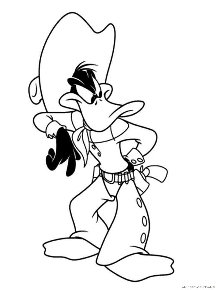 Daffy Duck Coloring Pages Cartoons daffy duck 8 Printable 2020 1982 Coloring4free
