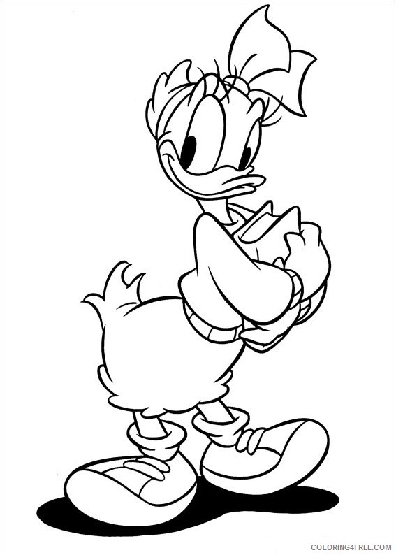 Daisy Duck Coloring Pages Cartoons 1534751949_daisy duck a4 Printable 2020 1984 Coloring4free