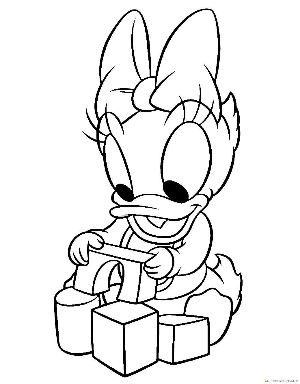 Daisy Duck Coloring Pages Cartoons Baby Animal Daisy Duck Printable 2020 1985 Coloring4free Coloring4free Com
