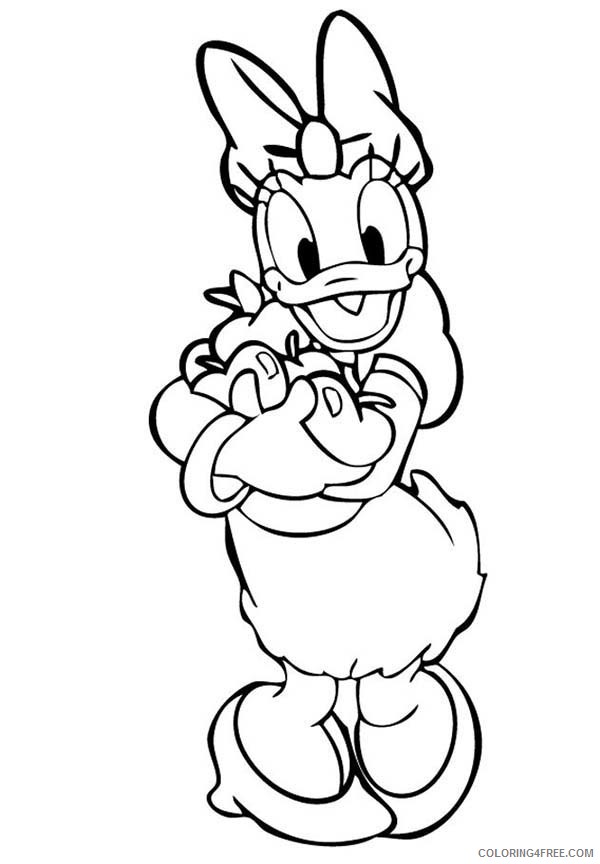 Daisy Duck Coloring Pages Cartoons Daisy Duck Had Three Apple Printable ...