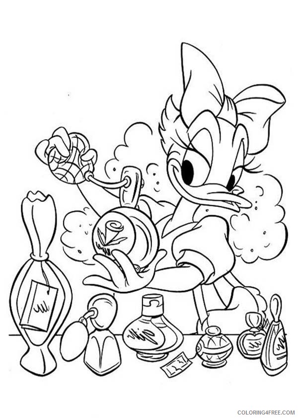 Daisy Duck Coloring Pages Cartoons Daisy Duck Spray Parfume Printable 2020 2011 Coloring4free