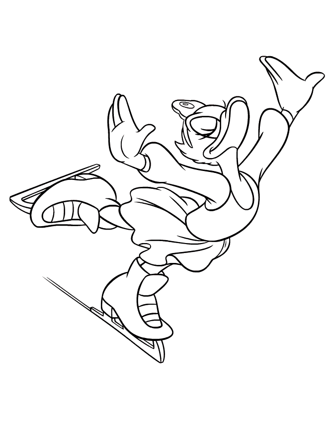 Daisy Duck Coloring Pages Cartoons daisy duck 9 Printable 2020 2001 Coloring4free