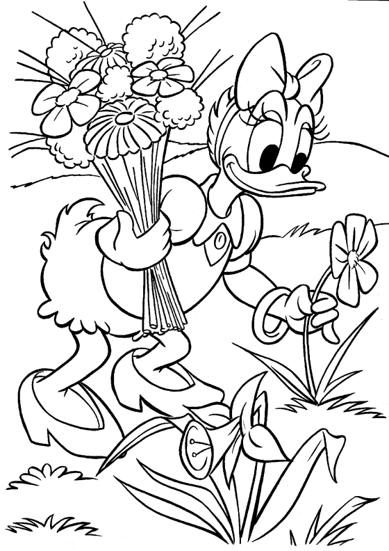 Daisy Duck Coloring Pages Cartoons daisy duck WN0BG Printable 2020 1993 Coloring4free