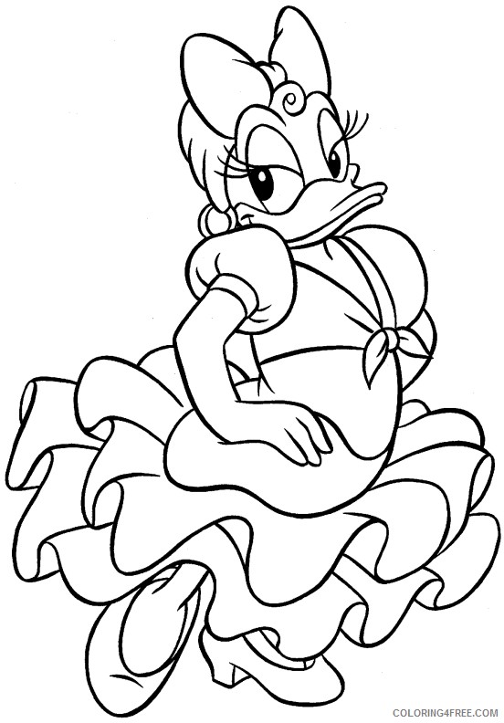 Daisy Duck Coloring Pages Cartoons donald duck 36 Printable 2020 2025 Coloring4free
