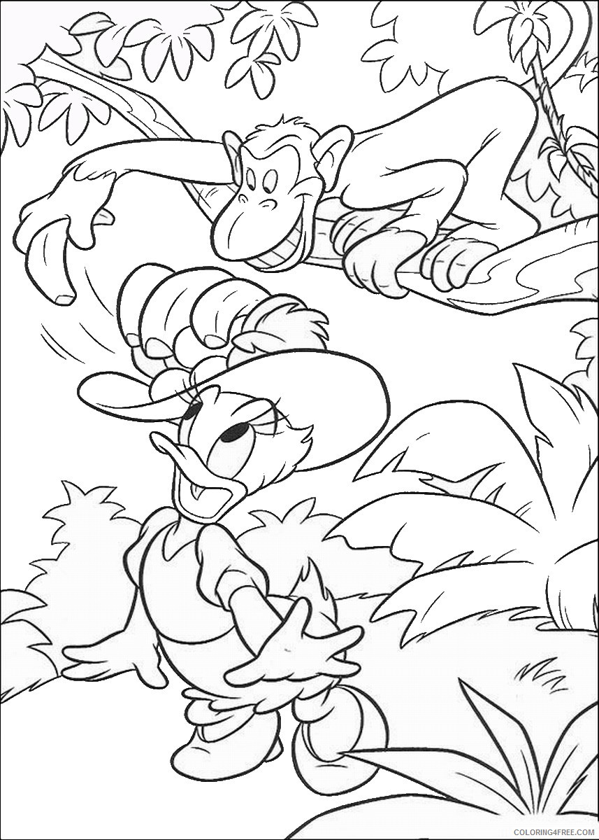 Daisy Duck Coloring Pages Cartoons donald_45 Printable 2020 2020 Coloring4free