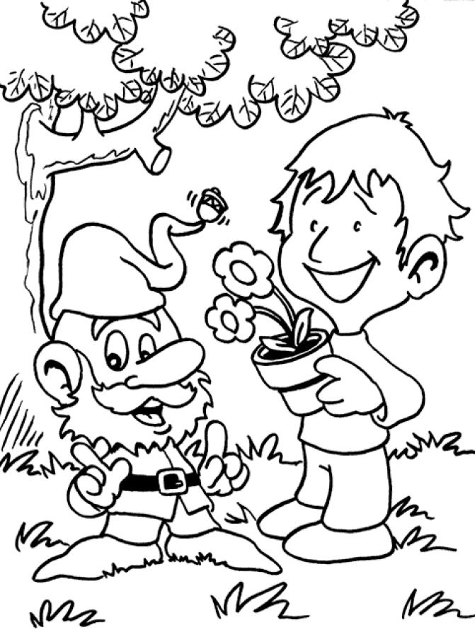 David the Gnome Coloring Pages Cartoons gnome 1 Printable 2020 2031 Coloring4free