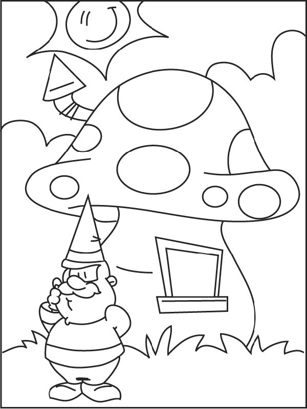 David the Gnome Coloring Pages Cartoons gnome 5 Printable 2020 2039 Coloring4free