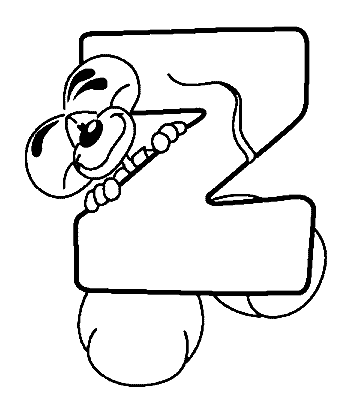 Diddl Alphabet Coloring Pages Cartoons Printable 2020 2153 Coloring4free