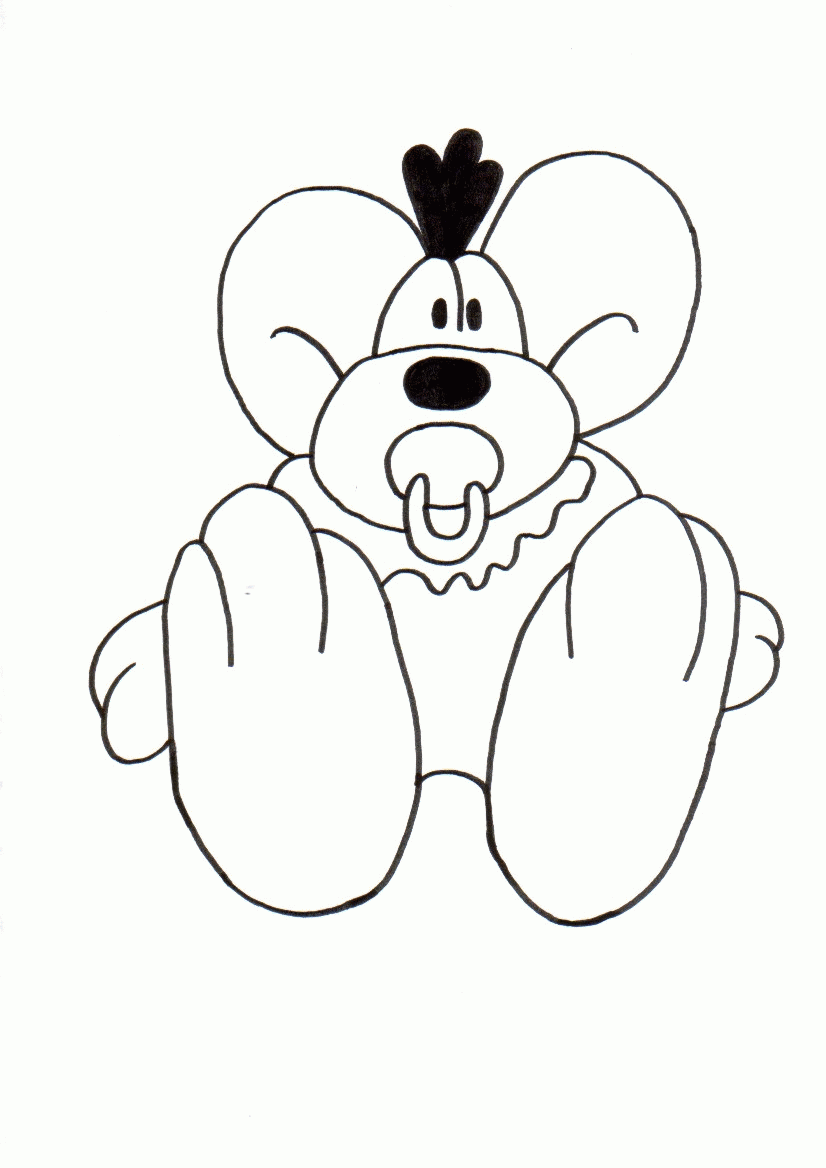 Diddl Coloring Pages Cartoons diddl 112 Printable 2020 2114 Coloring4free