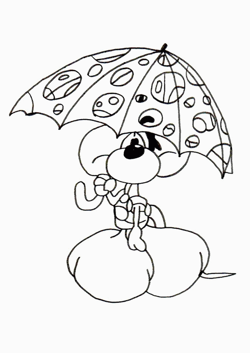 Diddl Coloring Pages Cartoons diddl_coloring16 Printable 2020 2051 Coloring4free
