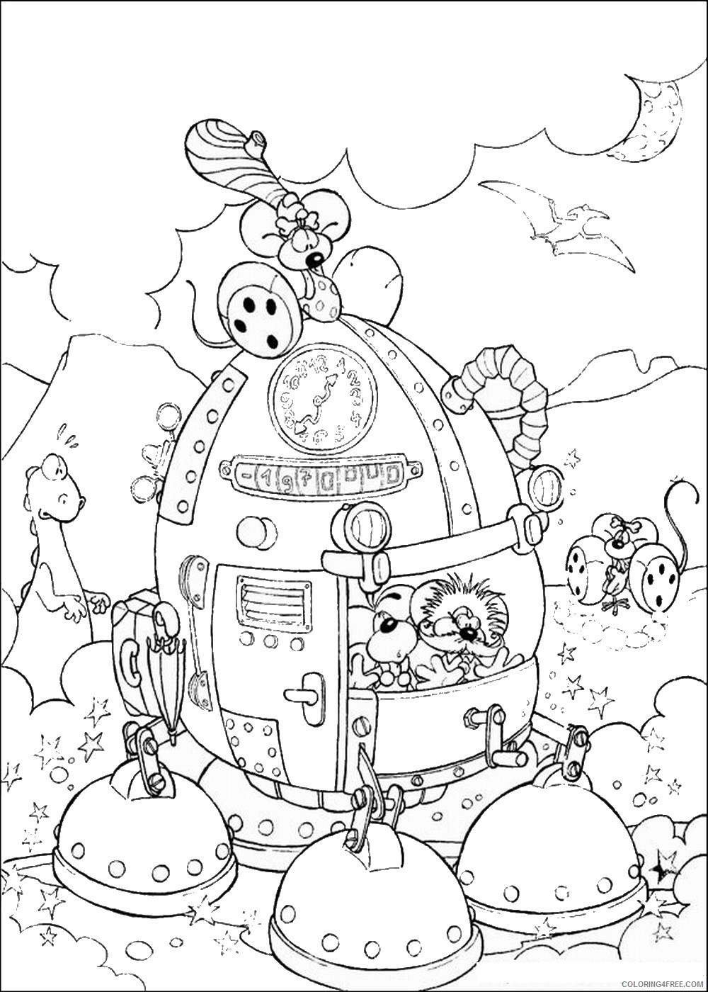 Diddl Coloring Pages Cartoons diddl_coloring18 Printable 2020 2053 Coloring4free