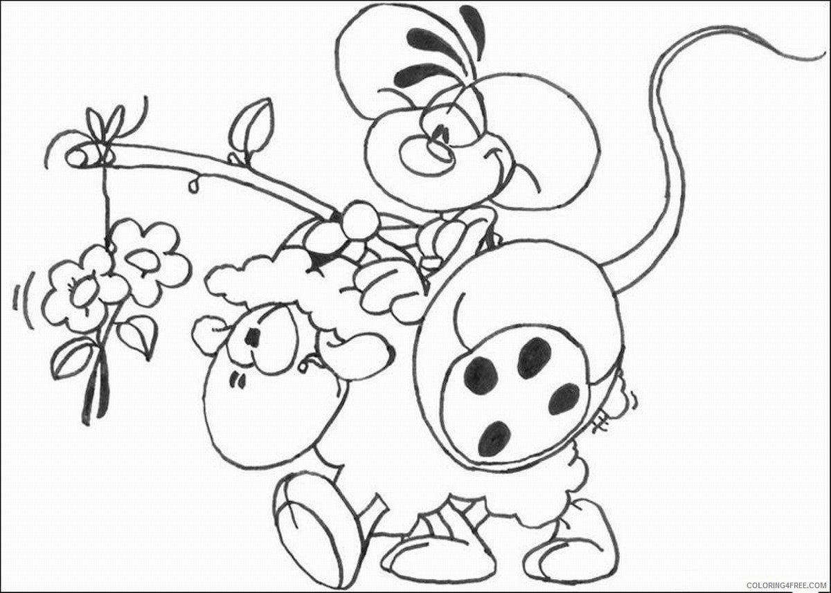 Diddl Coloring Pages Cartoons diddl_coloring9 Printable 2020 2060 Coloring4free
