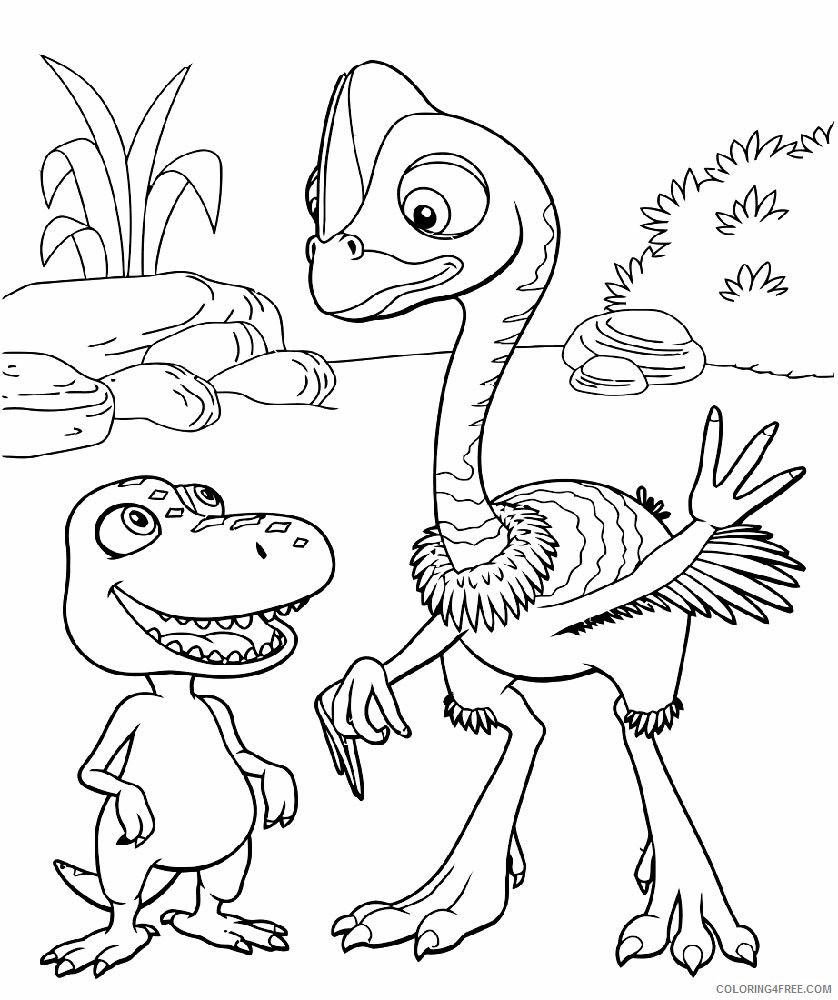 Dinosaur Train Coloring Pages Cartoons Dinosaur Train Character Printable 2020 2257 Coloring4free