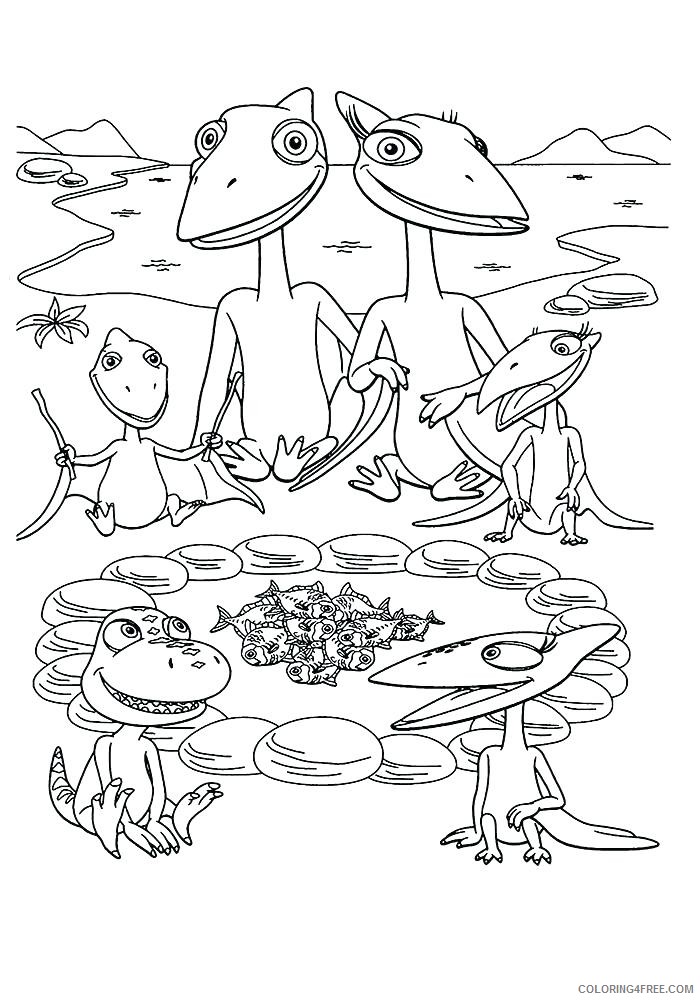Dinosaur Train Coloring Pages Cartoons Dinosaur Train Characters Printable 2020 2258 Coloring4free