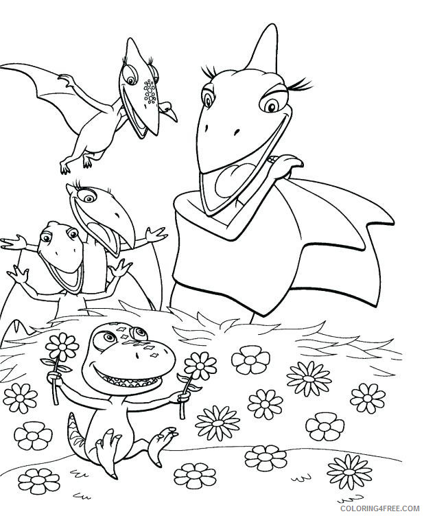 Dinosaur Train Coloring Pages Cartoons Mrs Pteranodon Dinosaur Train Printable 2020 2267 Coloring4free