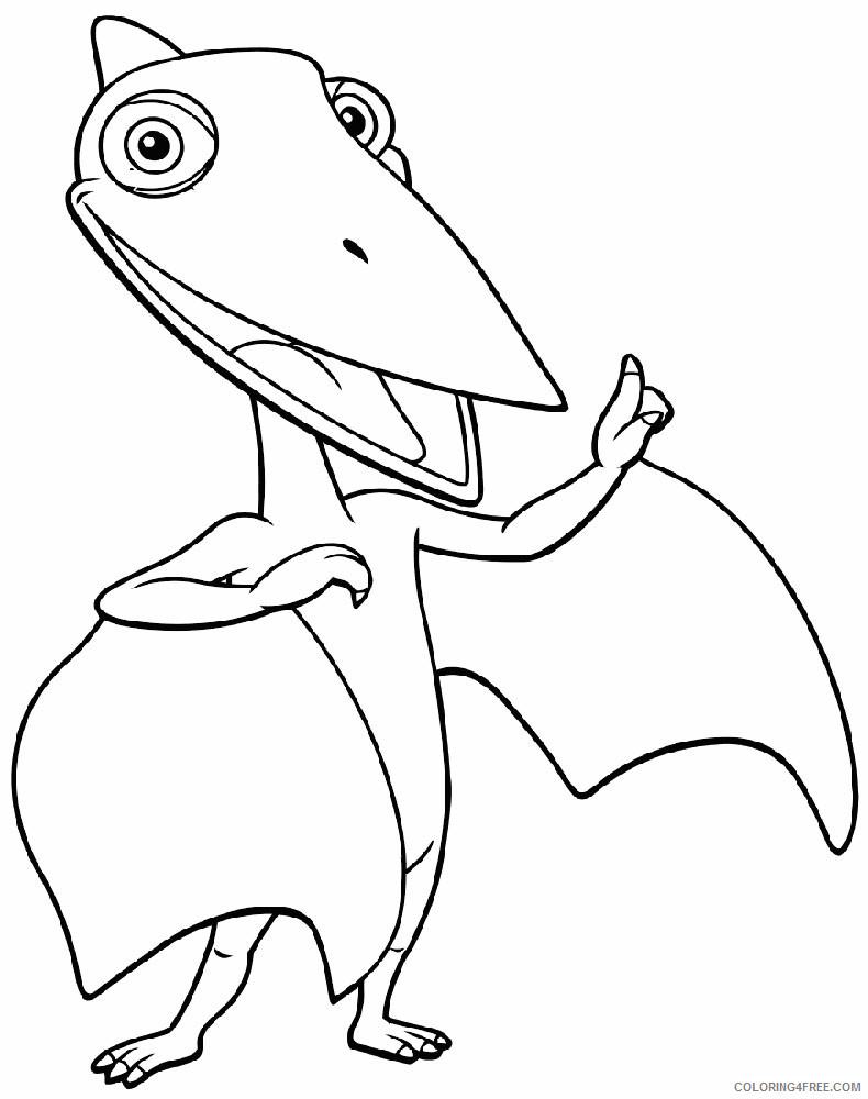 Dinosaur Train Coloring Pages Cartoons Pteranadon Dinosaur Train Printable 2020 2271 Coloring4free