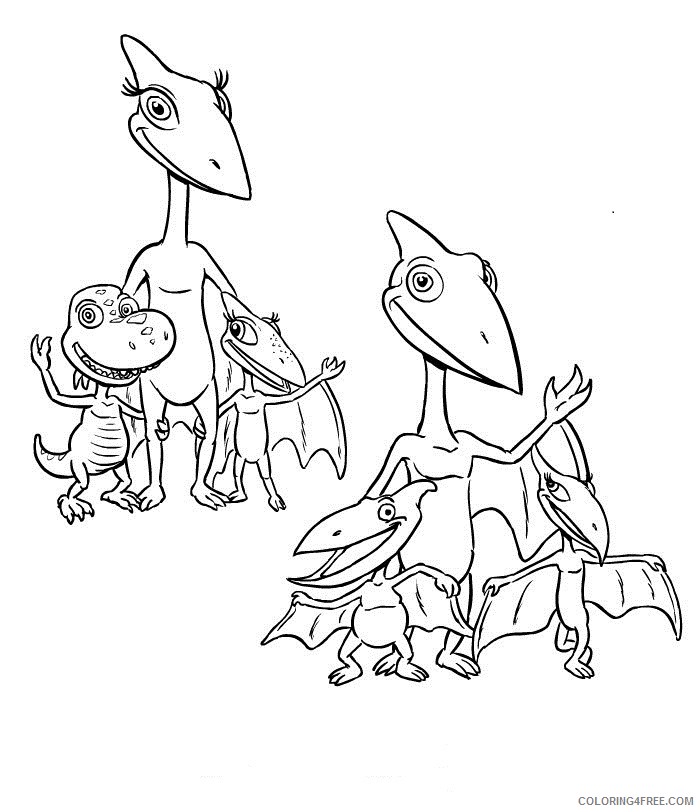 Dinosaur Train Coloring Pages Cartoons Pteranodon Family Dinosaur Train Printable 2020 2273 Coloring4free