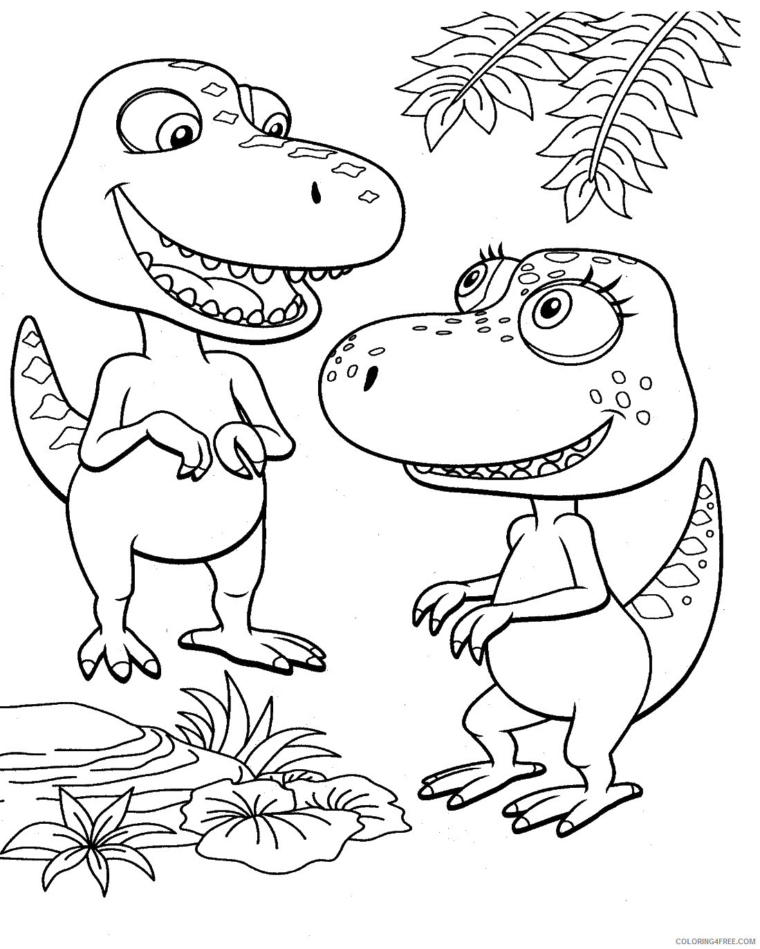Dinosaur Train Coloring Pages Cartoons Tyrannosaurus Dinosaur Train Printable 2020 2282 Coloring4free