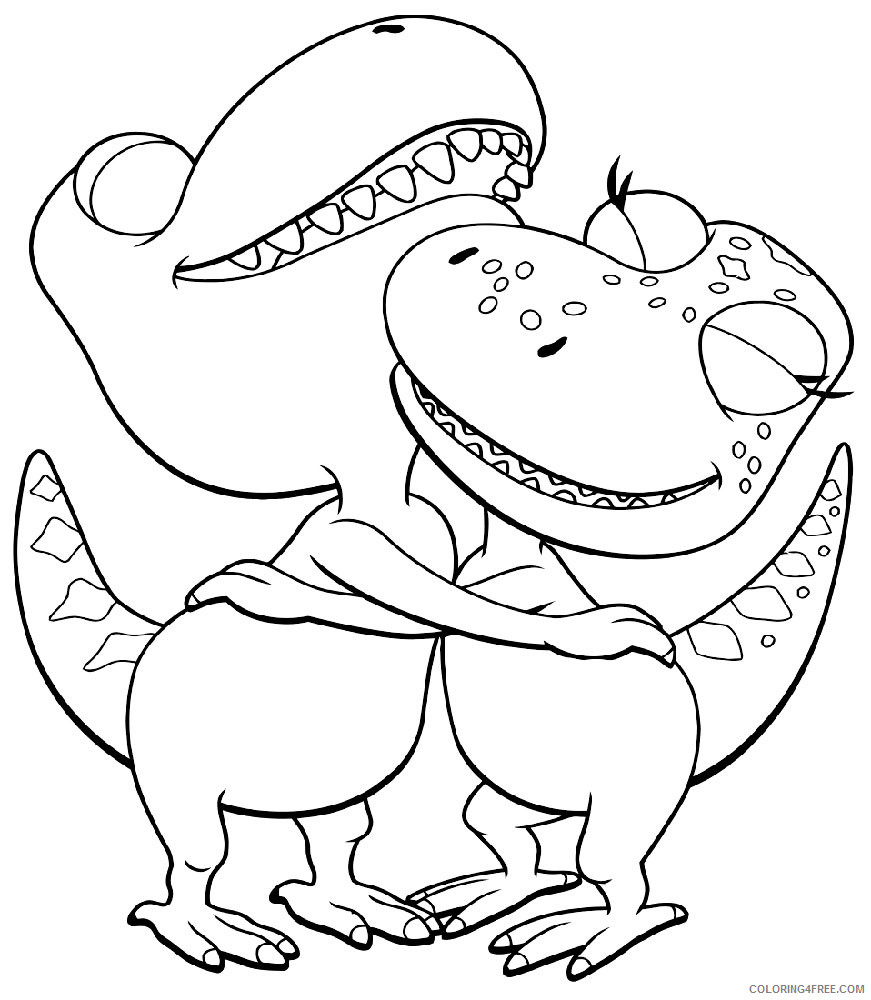 Dinosaur Train Coloring Pages Cartoons Tyrannosaurus Dinosaur Train Printable 2020 2283 Coloring4free