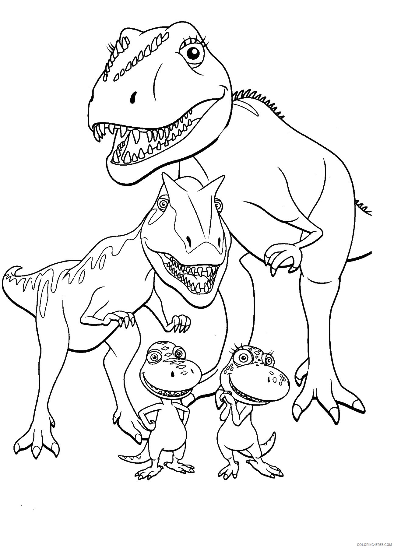 Dinosaur Train Coloring Pages Cartoons dino_train_81 Printable 2020 2215 Coloring4free