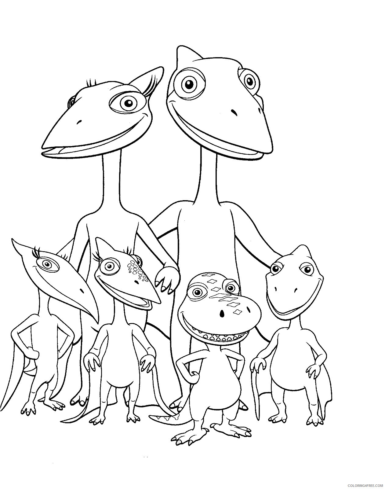 Dinosaur Train Coloring Pages Cartoons dino_train_cl_04 Printable 2020 2225 Coloring4free