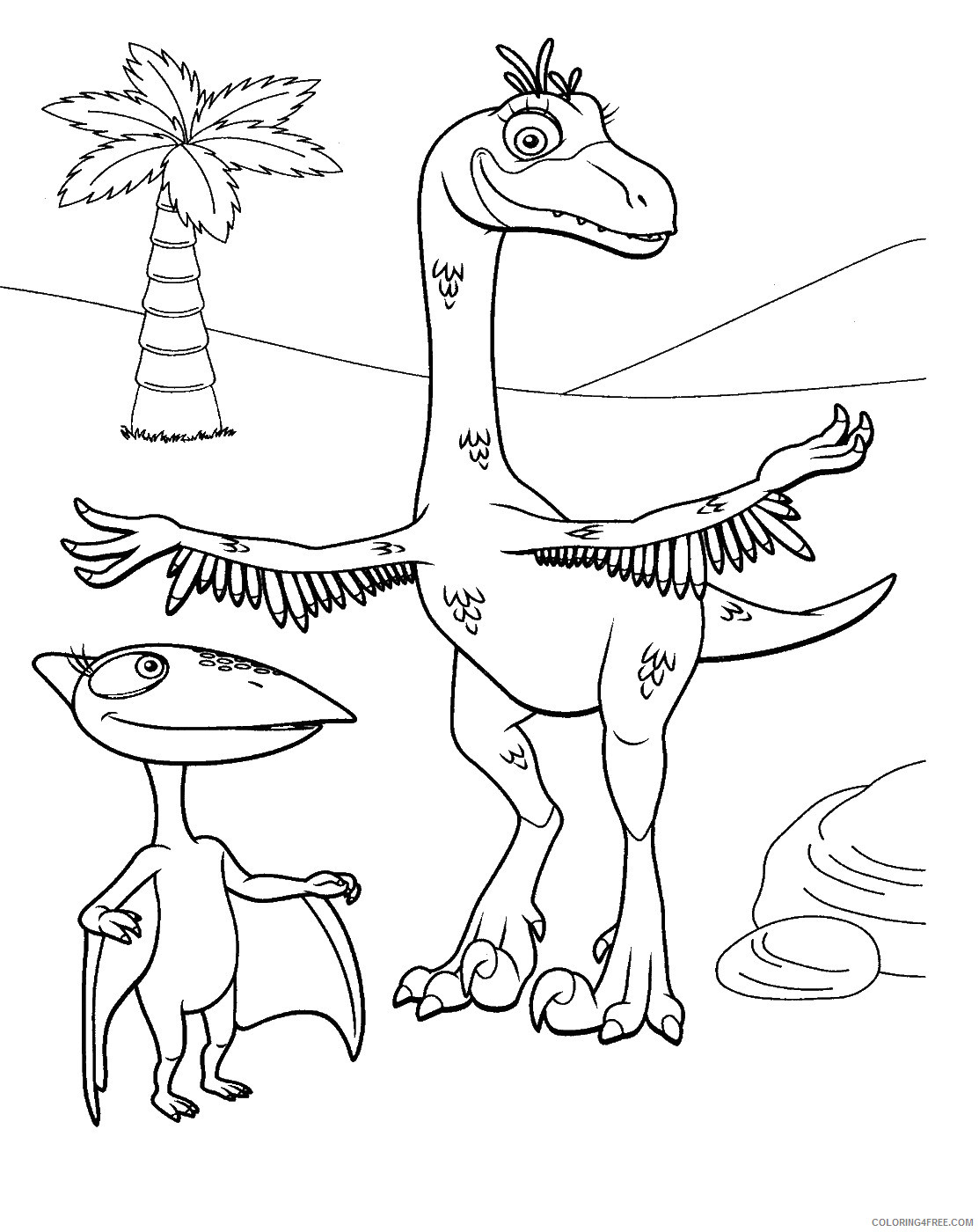 Dinosaur Train Coloring Pages Cartoons dino_train_cl_22 Printable 2020 2243 Coloring4free