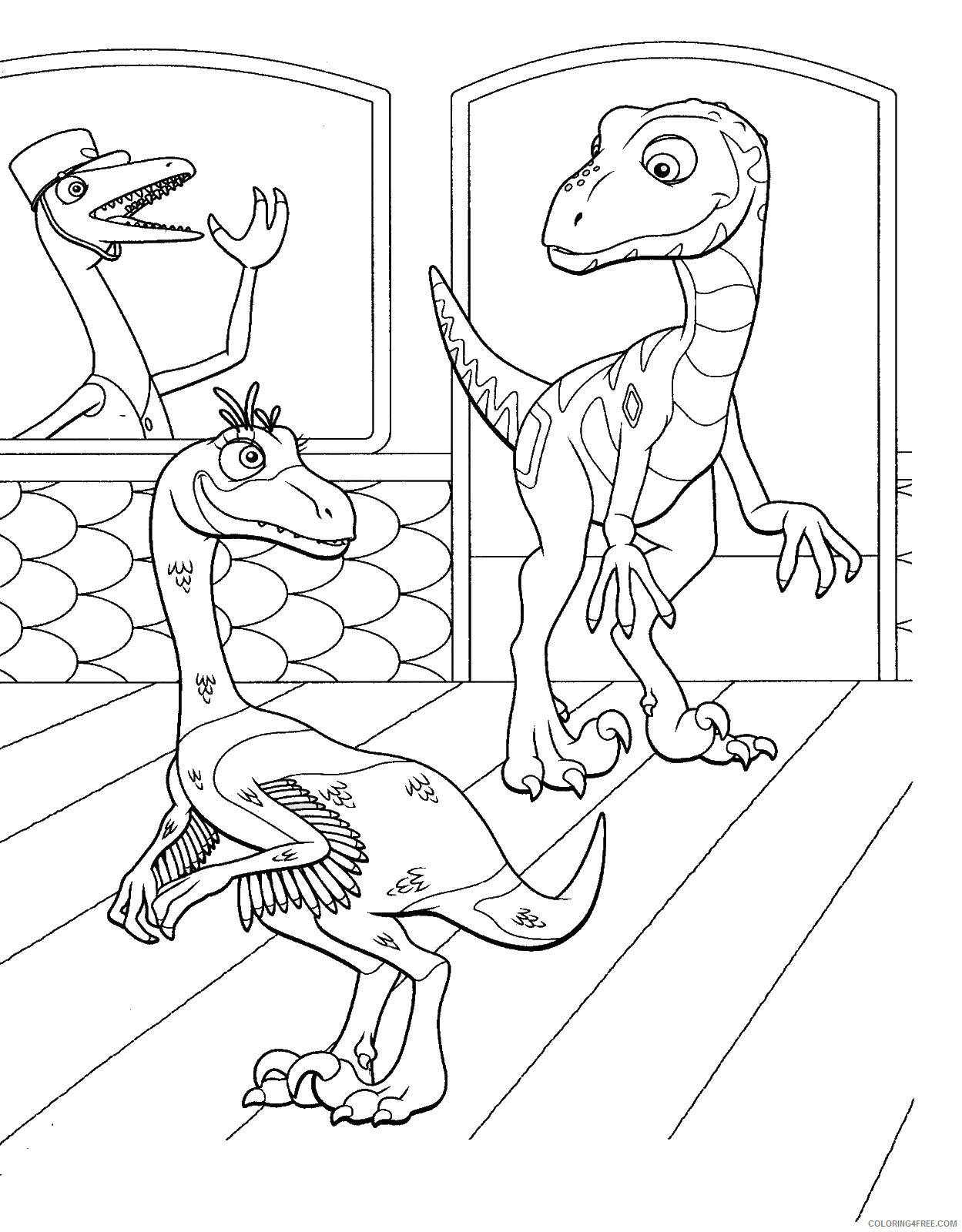 Dinosaur Train Coloring Pages Cartoons dino_train_cl_32 Printable 2020 2253 Coloring4free