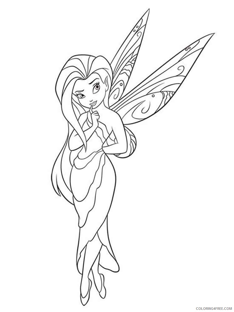 Disney Fairy Silvermist Coloring Pages Cartoons disney fairy silvermist 2 Printable 2020 2287 Coloring4free
