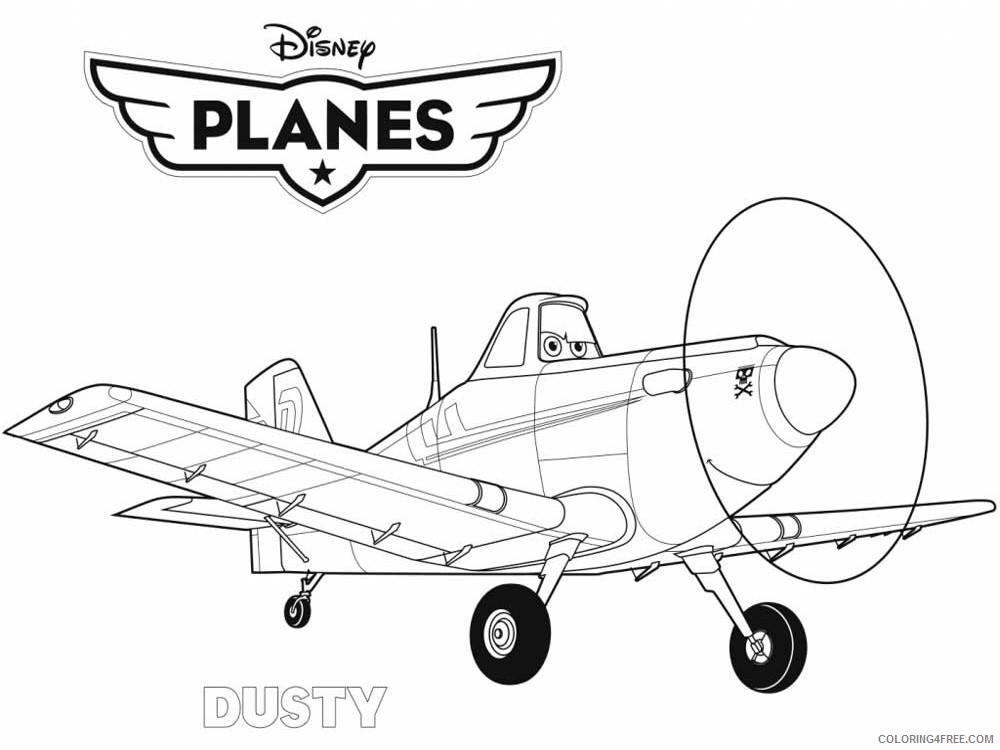 Disney Planes Coloring Pages Cartoons Disney Planes 1 Printable 2020 2320 Coloring4free