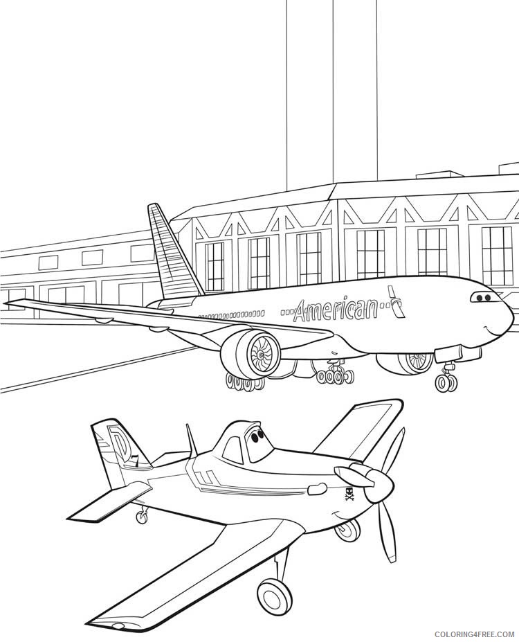 Disney Planes Coloring Pages Cartoons Disney Planes 3 Printable 2020 2325 Coloring4free Coloring4free Com
