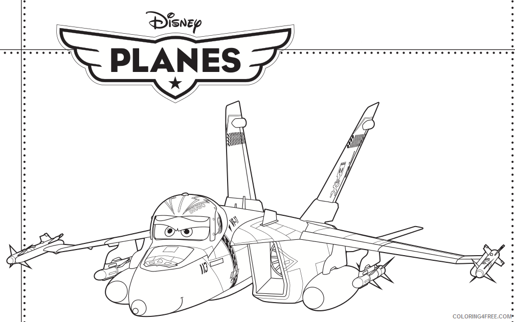 Disney Planes Coloring Pages Cartoons Disney Planes Printable 2020 2319 Coloring4free