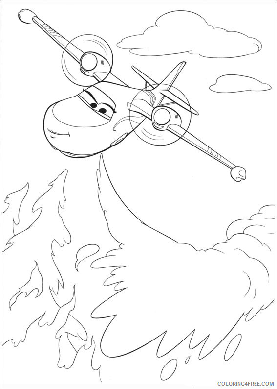 Disney Planes Coloring Pages Cartoons Printable Planes Printable 2020 2361 Coloring4free