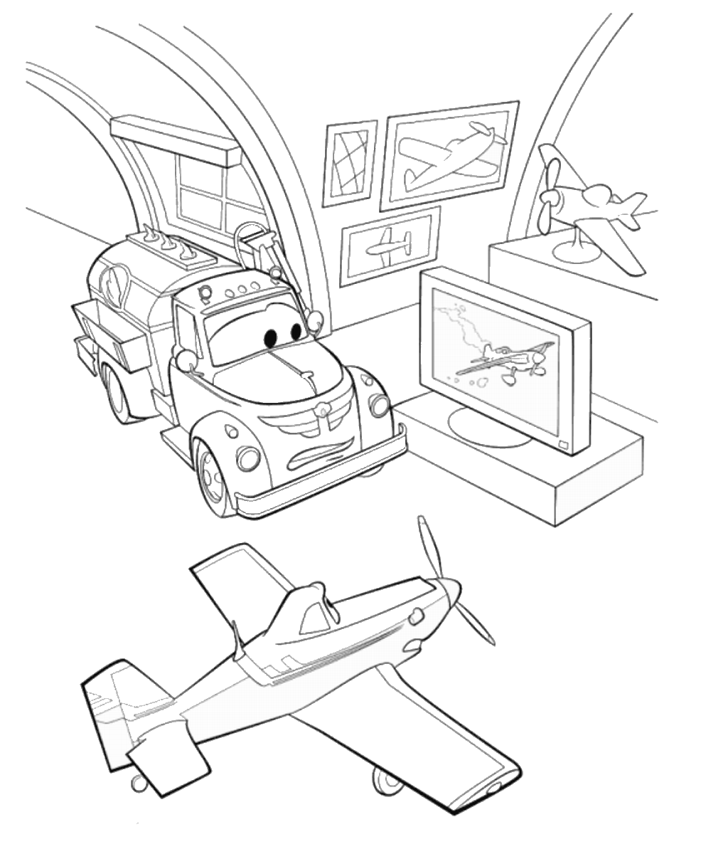 Disney Planes Coloring Pages Cartoons planes_disney10 Printable 2020 2333 Coloring4free