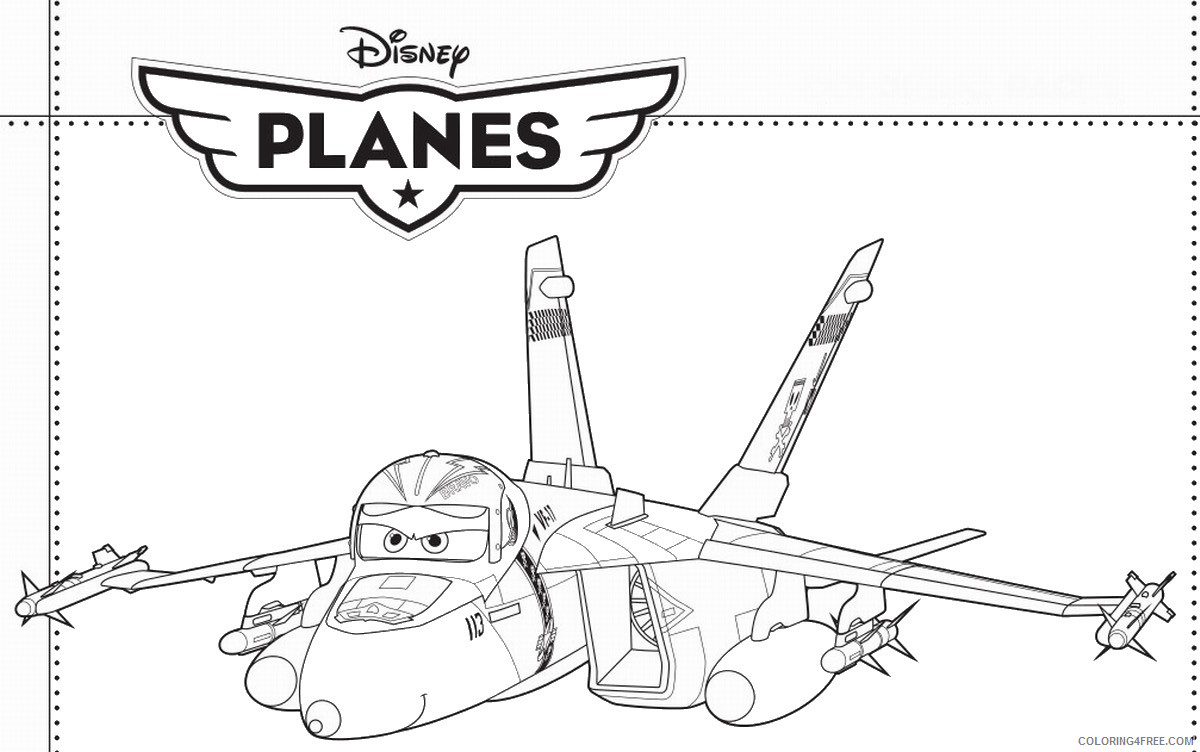Disney Planes Coloring Pages Cartoons planes_disney2 Printable 2020 2338 Coloring4free